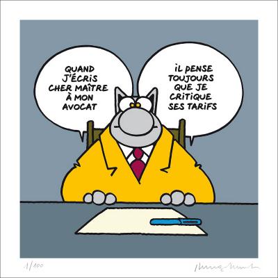 Philippe GELUCK - Le Chat : Cher Maître, 2017 - Digigraphie signée au crayon 2