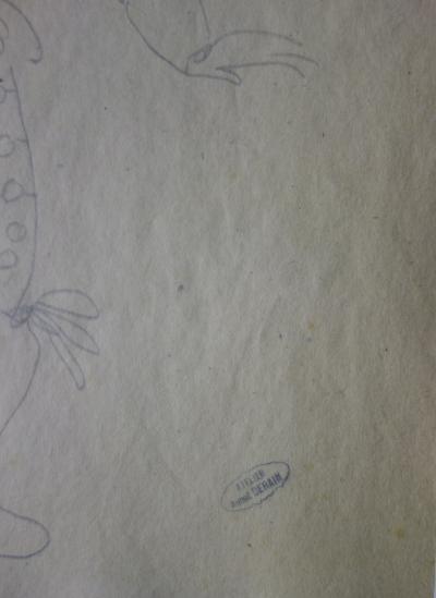 André DERAIN - Paysan en costume, Dessin original signé 2