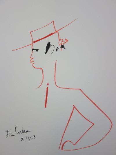 Jean COCTEAU : Torero, Profil espagnol - Lithographie Signée 2