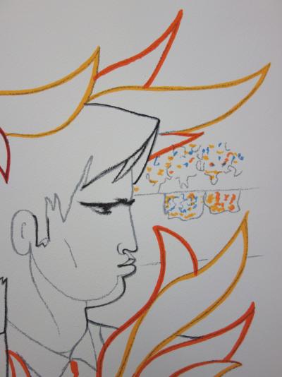 Jean COCTEAU : Toréador flamboyant - Lithographie signée 2