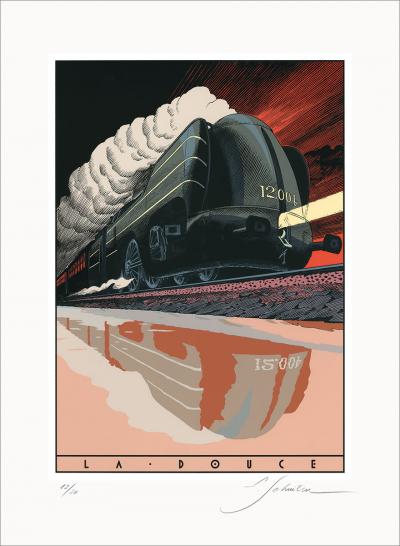 François SCHUITEN - La Douce (variation rouge), 2012, Sérigraphie