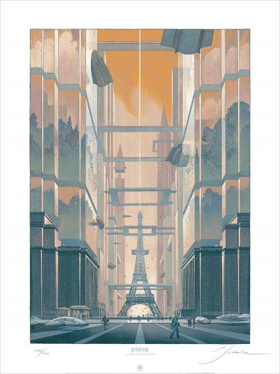 Revoir Paris, François SCHUITEN, sérigraphie, 2014 2