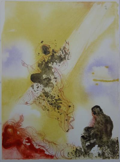 Salvador Dali : Biblia Sacra, Transfiguration - Lithographie Signée; 1969 2