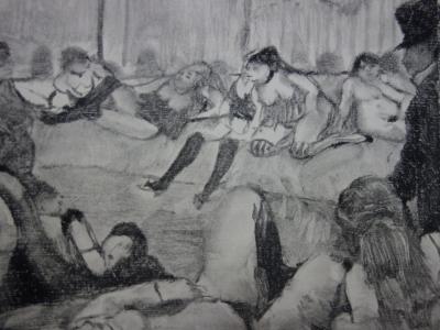 Edgar DEGAS : L’arrivée d’un client - Gravure originale, 1935 2