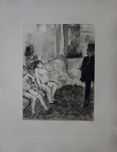 Edgar DEGAS : Un choix délicat - Gravure originale, 1935 2