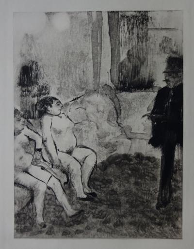 Edgar DEGAS : Un choix délicat - Gravure originale, 1935 2