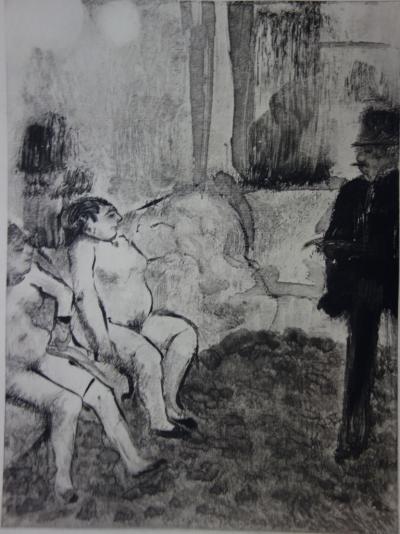 Edgar DEGAS : Un choix délicat - Gravure originale, 1935 2