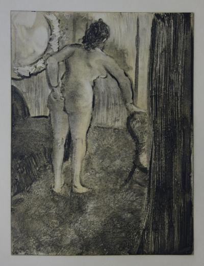 Edgar DEGAS : Après une longue nuit - Gravure originale, 1935 2