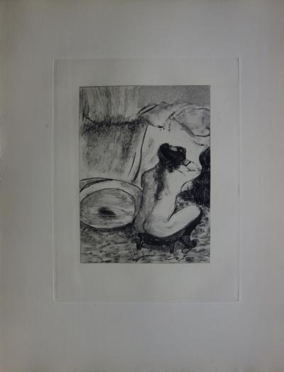 Edgar DEGAS : Coiffure du matin - Original Engraving, 1935 2