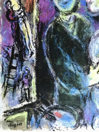 Lithographie d’après Marc Chagall - Deux à la fenêtre 2