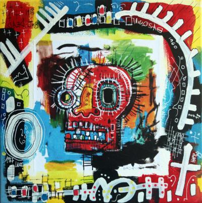 PyB NOZE SKULL Basquiat extended Acrylique 2
