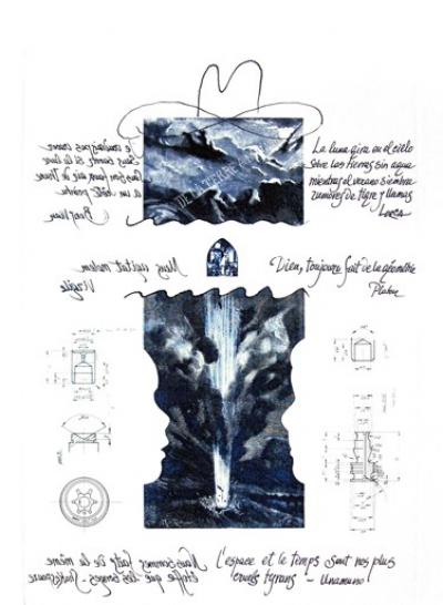 Miguel BERROCAL - Espace  et le temps, 1987- Gravure originale signée au crayon 2