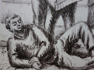 Jean HELION: Newspaper Readers - Original signed lithograph 2