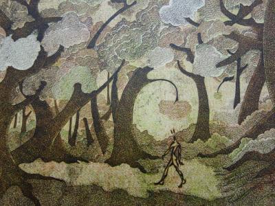 GIRAUD : La forêt enchantée, Gravure originale signée 2
