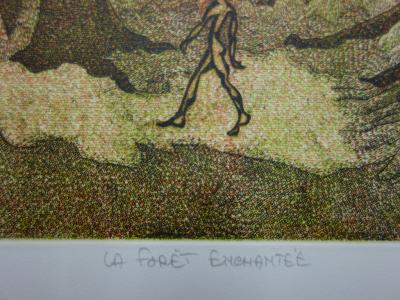 GIRAUD : La forêt enchantée, Gravure originale signée 2