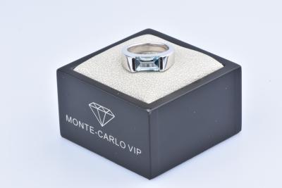 Bague MONTBLANC Collection Bohème Argent massif 925, plaqué rhodium, taille paramount (Pierre : Topaze) 2