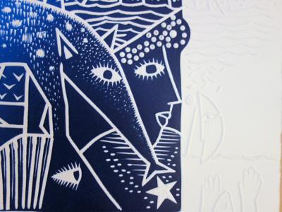 Simone et Henri JEAN : Le mangeur d’étoiles, Gravure originale signée 2