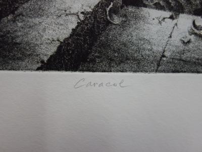 Pierre Delvincourt : Caracol, Gravure originale signée 2