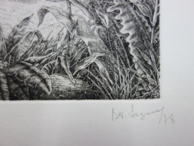Bertrand SEGUY - Robinson Crusoé, Gravure originale signée 2