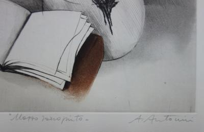 Annapia ANTONINI : Nature morte, Gravure originale signée 2