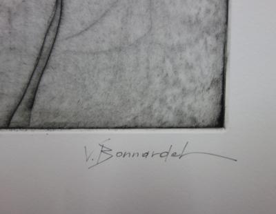 Véronique BONNARDEL : Montagne, Gravure originale signée 2