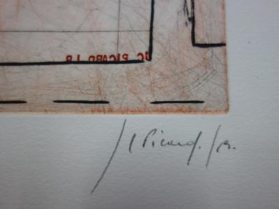 Jean-Claude PICARD : Figure, Gravure originale signée 2