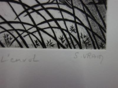 Simone VRAIN : L’envol, Gravure originale signée 2