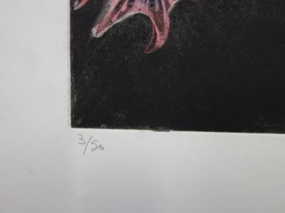 Simone VRAIN : Edelweiss, Gravure originale signée 2