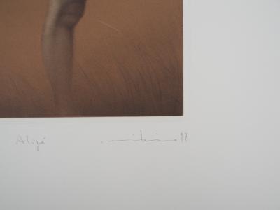 Mikio WATANABE : Au gré du vent, Gravure originale signée, 1997 2