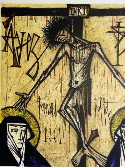 Bernard BUFFET : Le Christ, Ayez Pitié - Lithographie originale signée, 1961 2