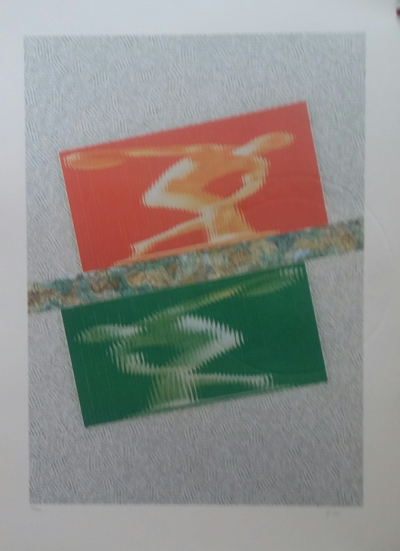 Jiri Kolar - Jeux Olympiques de Barcelone, 1992 -GRANDE  lithographie originale signée au crayon 2