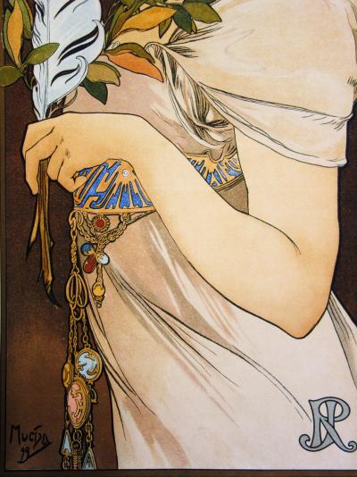 Alphonse MUCHA (d’après) : La Plume - Giclée sur vélin 2