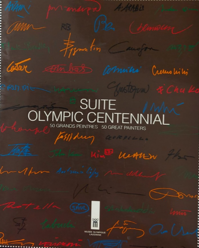 Oleg Tselkov   - Jeux Olympique Barcelone, 1992 - Grande  lithographie originale signée au crayon et numérotée 2