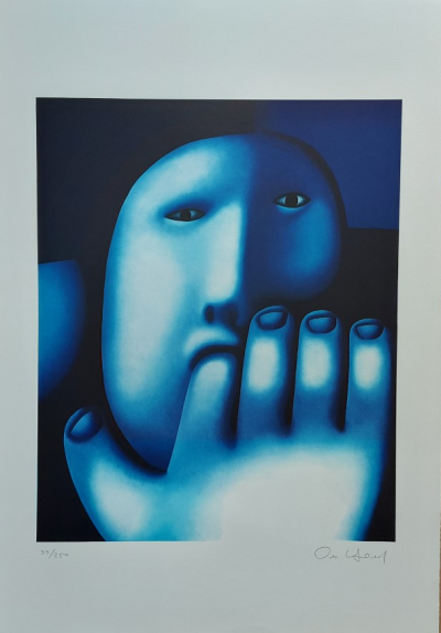 Oleg Tselkov   - Jeux Olympique Barcelone, 1992 - Grande  lithographie originale signée au crayon et numérotée 2