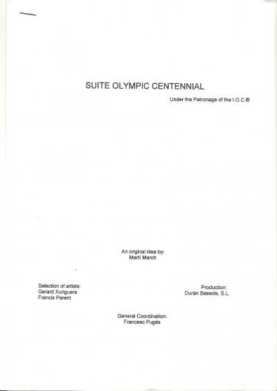 Oleg Tselkov   - Jeux Olympique Barcelone, 1992 - Grande  lithographie originale signée au crayon et numérotée 2