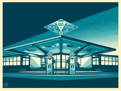 Palace Of Power,Screen Print - Obey 2