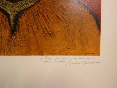 André MINAUX : Hommage Vincent van Gogh - Lithographie originale Signée 2