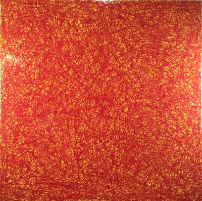 Brice Mounier - Brain Red, 2016, Acrylique sur toile 2