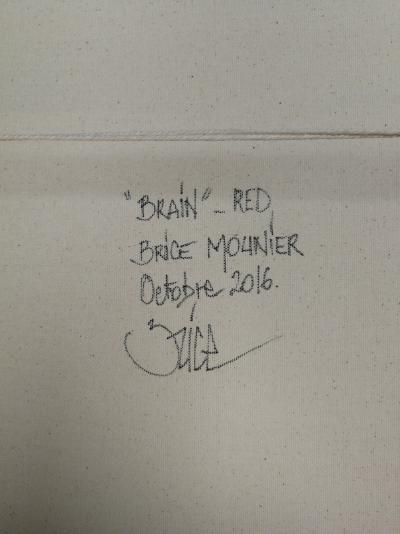 Brice Mounier - Brain Red, 2016, Acrylique sur toile 2