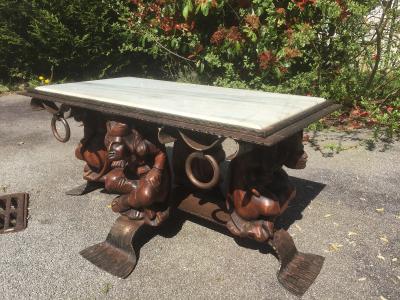 Jean MAURICE ROTHSCHILD - Table de salon en chêne 2