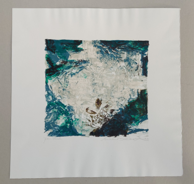 Zao Wou-Ki  - Berggruen (1982) - Lithographie originale signée au crayon 2