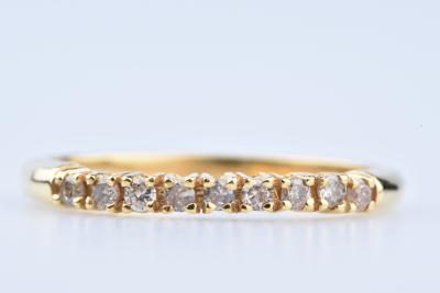 bague or 9 diamants bague or 9 diamants