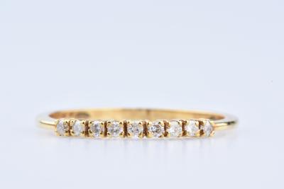 bague or jaune 9 diamants bague or jaune 9 diamants