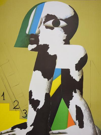 Horst ANTES : Au pied du podium, 1972 - Lithographie signée 2