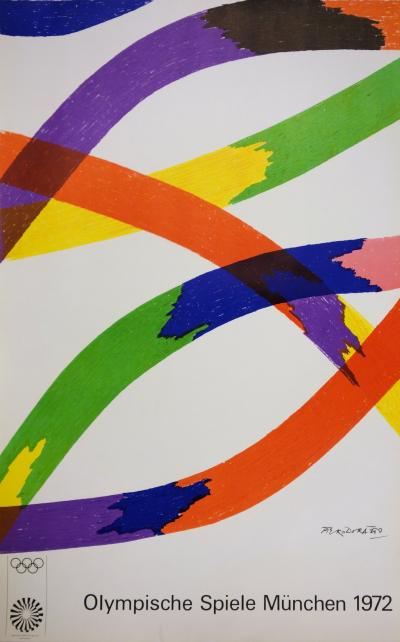 Piero Dorazio : Rubans - Lithographie signée 1972 2