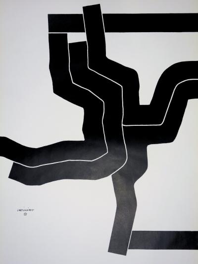Eduardo CHILLIDA : Compositon JO, 1972 - Affiche lithographique signée 2