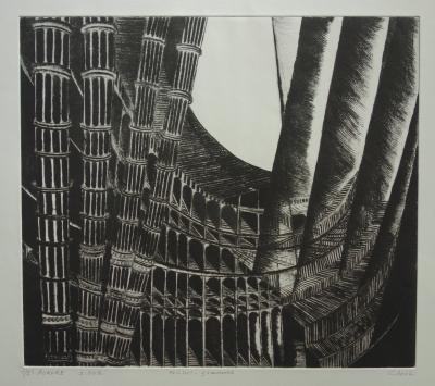 Hélène CSECH - Aurore, Gravure originale signée 2