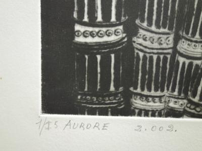 Hélène CSECH - Aurore, Gravure originale signée 2