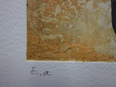 Wanda MIHULEAC: Eternal Thought, Original signed etching 2