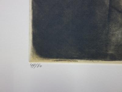 Brigitte COUDRAIN : Hommage à Friedlander, Gravure originale signée 2